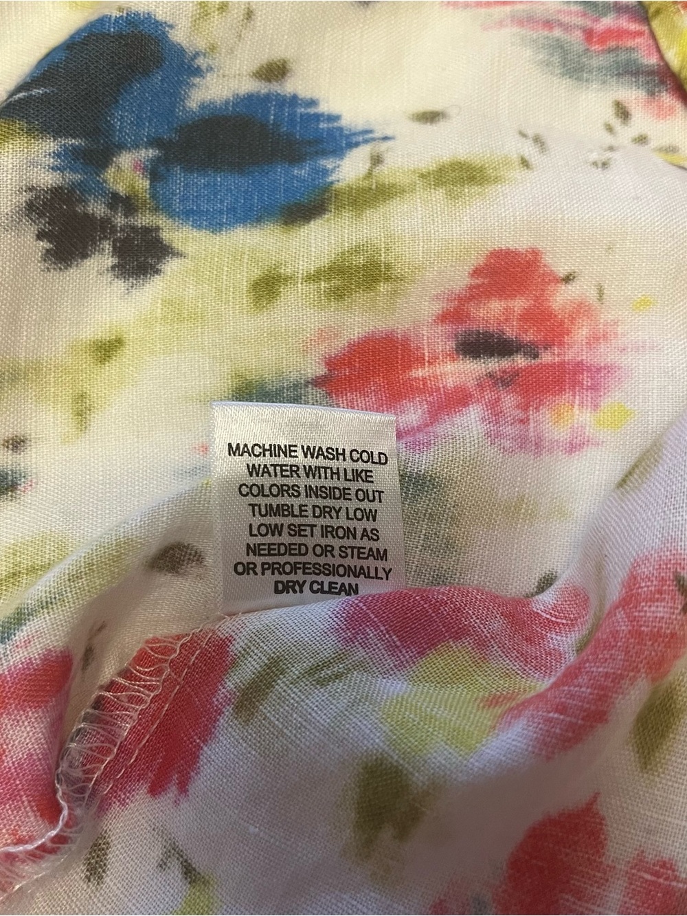 Floral Print Tie-Front Blouse - White/Multi - Picture 9 of 11